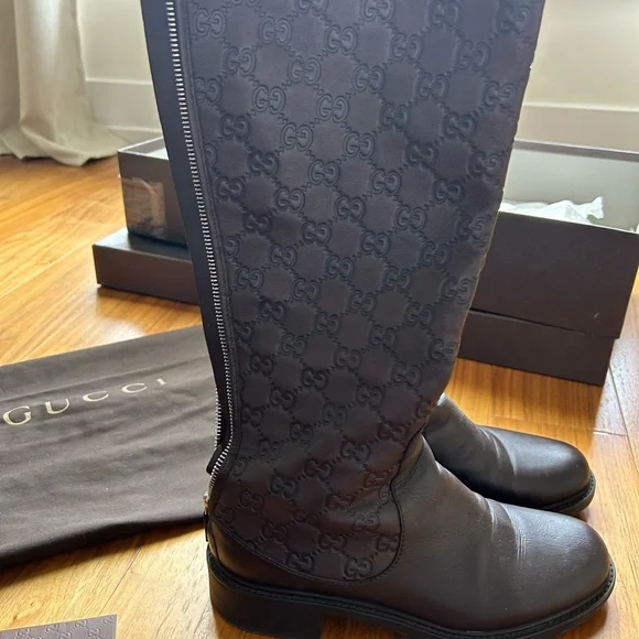 GUCCI LEATHER BOOTS - Picture 9 of 16